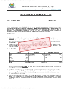 Microsoft Word – OFFER CUM APPOINTMENT LETTER MRITYUNJAY