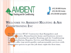 Welcome to Ambient Heating & Air Conditioning Inc