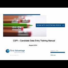 Microsoft PowerPoint – CSPi Training Manual – CDE – August 2014