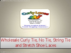 Wholesale Curly Tie, No Tie, String Tie and Stretch Shoe Laces