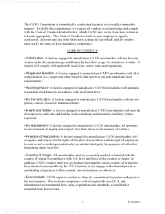 Microsoft Word – 2011 Code Of Conduct Letter.doc
