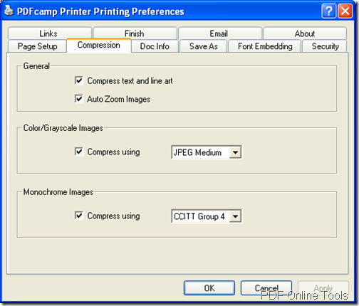 compress PDF