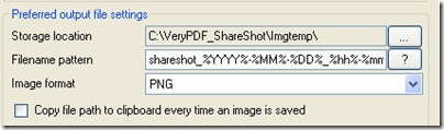 output setting