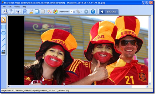 website in image editor.