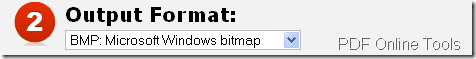 choose output file format
