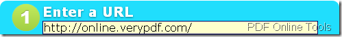 input the URL of Webpage